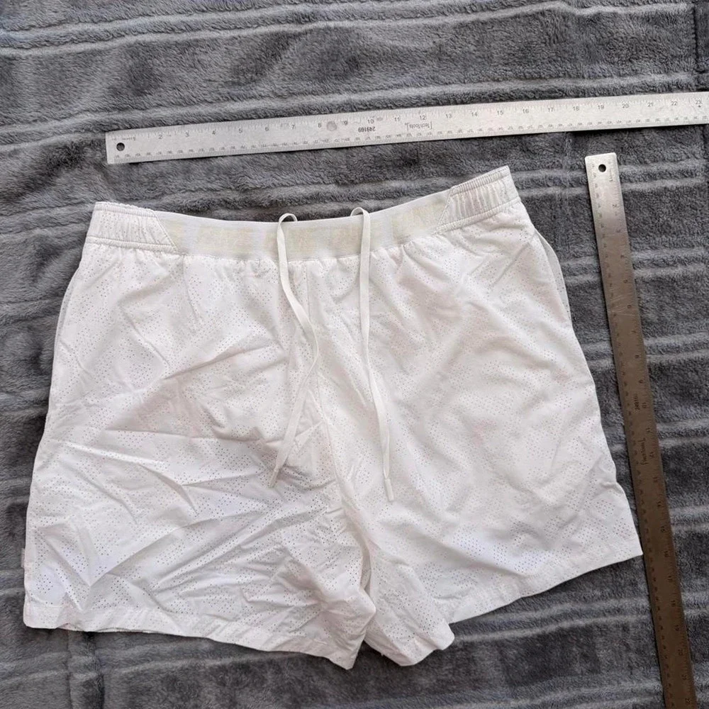White Hall of Fame running shorts
